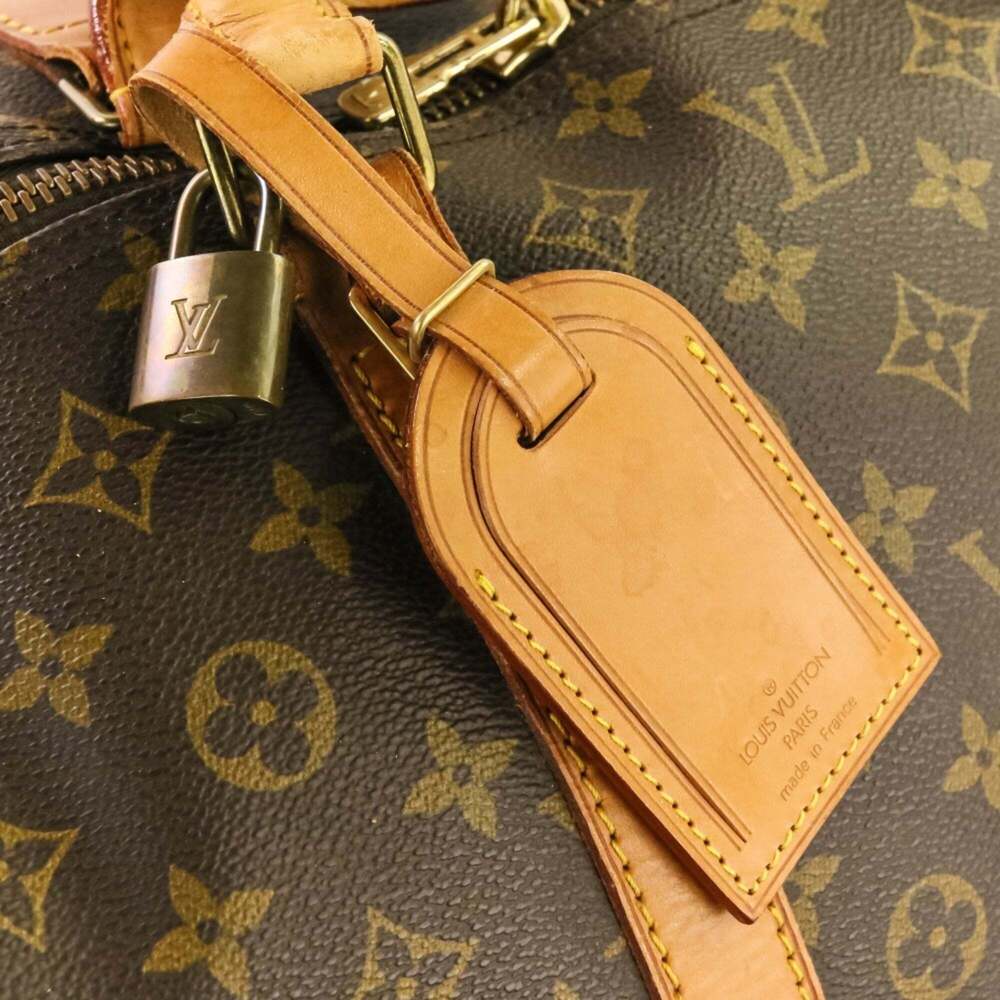 LOUIS VUITTON Brown Monogram Keepall 60 Boston Bag - Picture 5 of 14